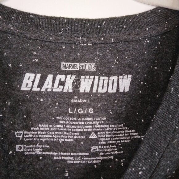 Marvel Studios Black Widow Comic Con Gray T-Shirt Size L - Picture 4 of 7